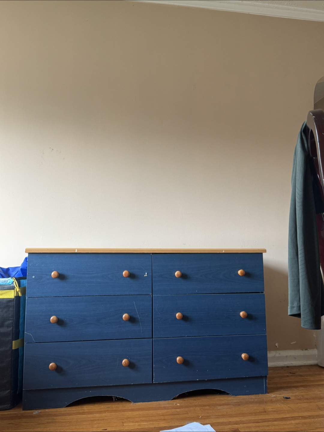 Blue 6-Drawer Dresser - photo 2