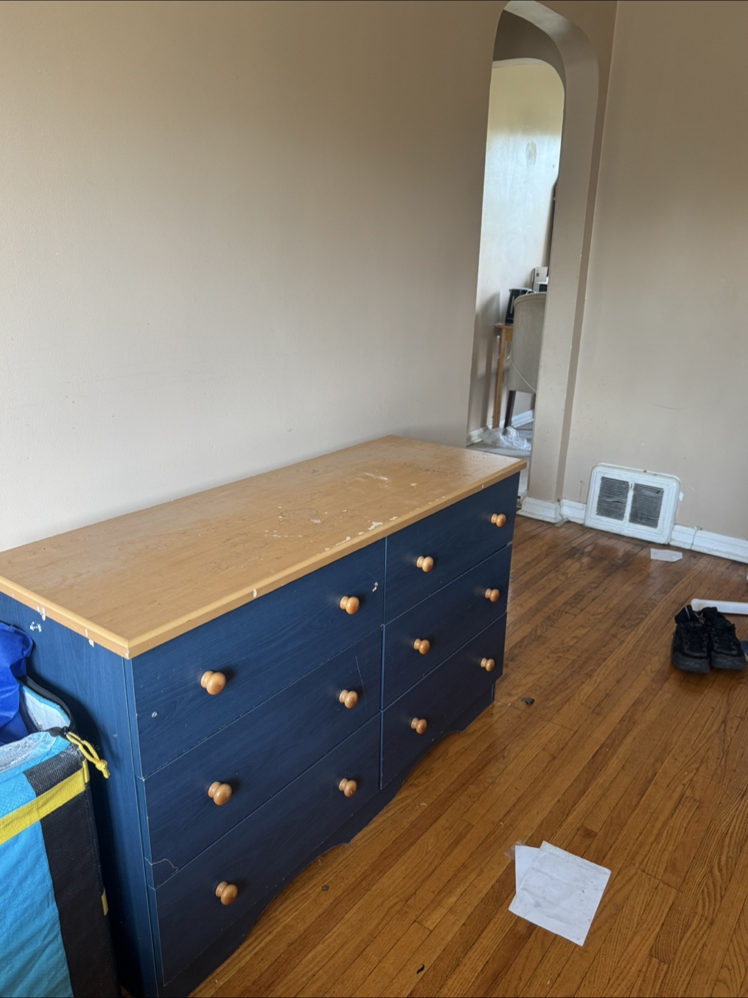 Blue 6-Drawer Dresser