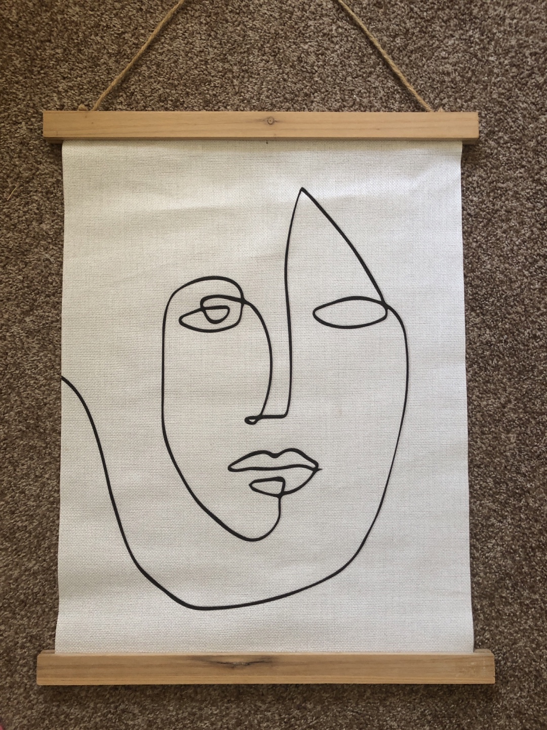 Abstract Face Wall Hanging