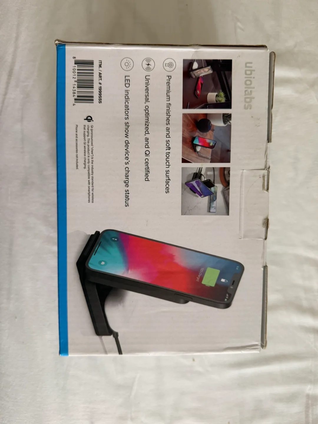 Ubiolabs 2-in-1 Wireless Charging Stand - New in Box thumbnail