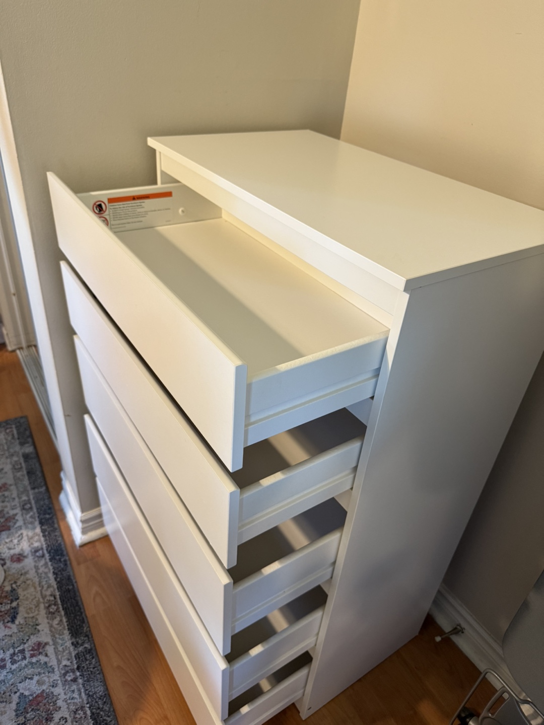 IKEA Kullen 5-Drawer Chest - White - photo 4