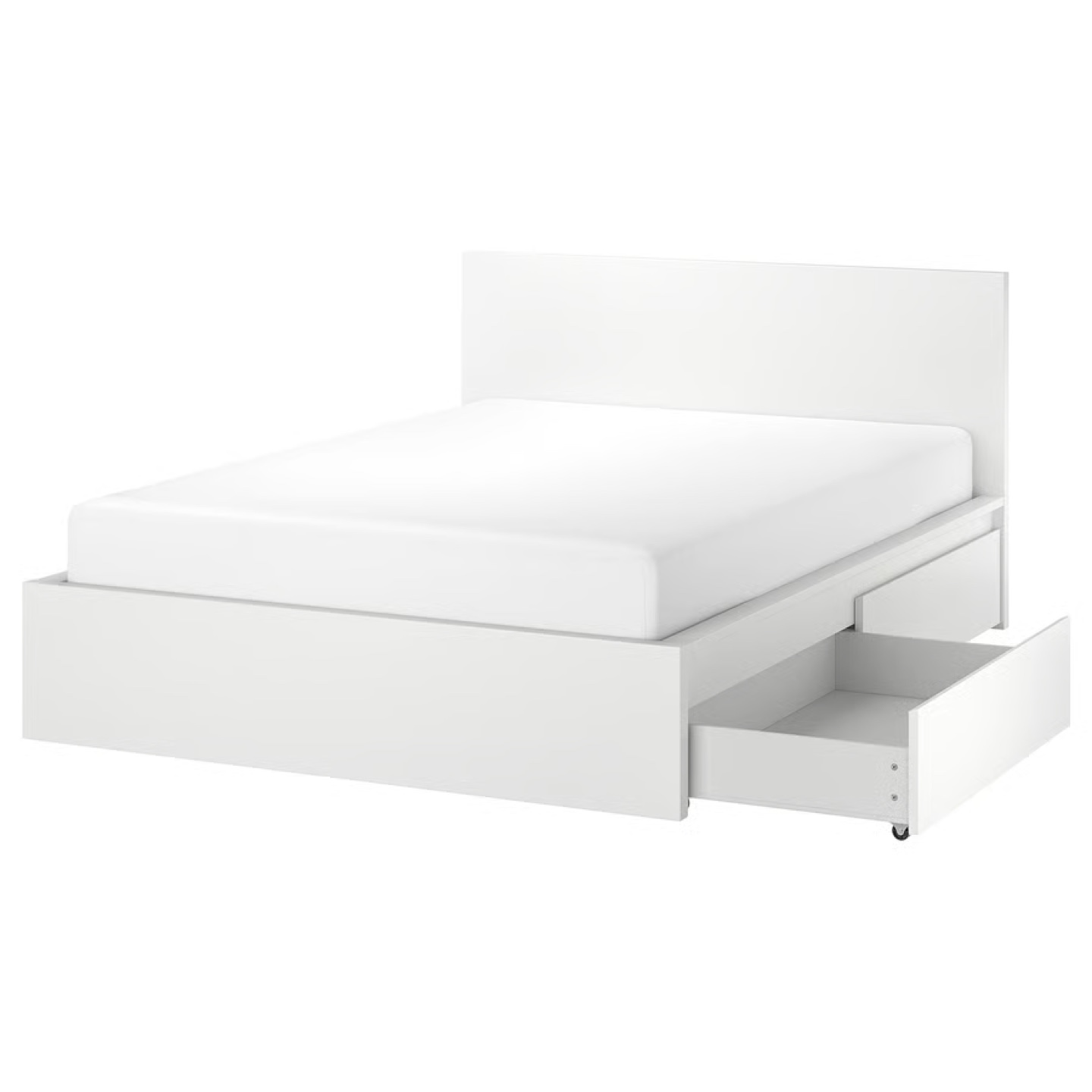White King Size IKEA Malm Bed Frame with 4 Drawers - photo 5