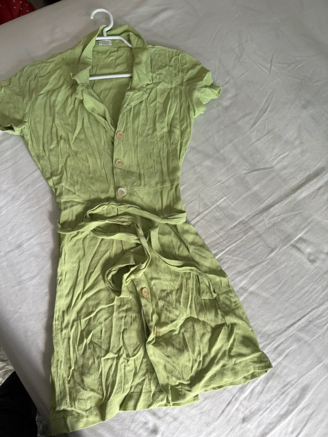 Wilfred Green Mini Dress - Size XXS thumbnail