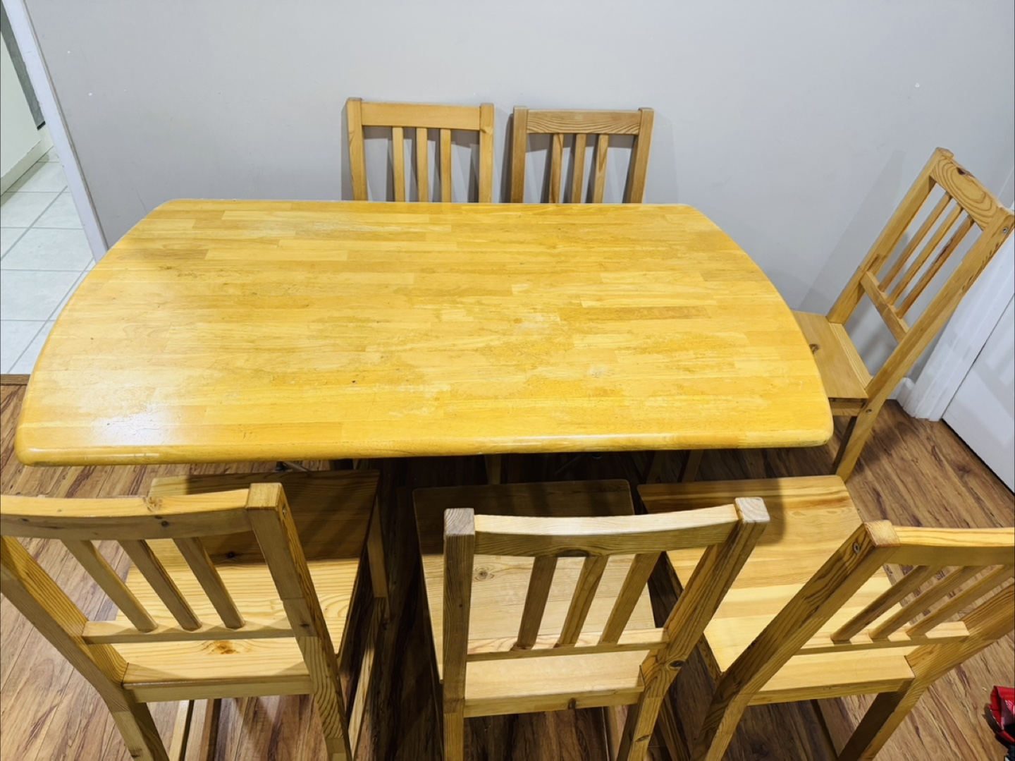 Wooden Dining Table with 6 Chairs - photo 3