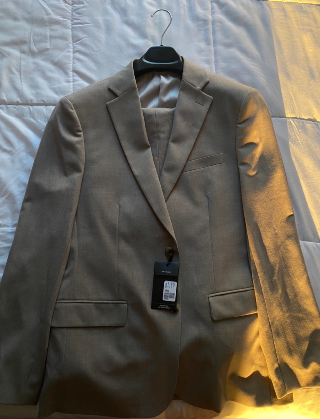 RW&CO. Slim Fit Taupe Suit Blazer - photo 4