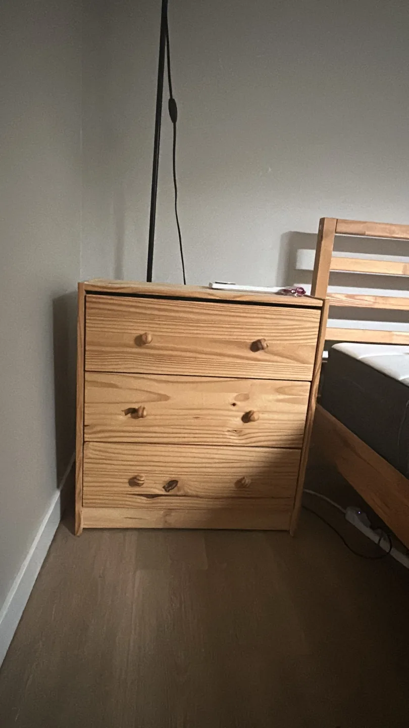 IKEA Queen Bed Frame & Dresser.No Mattress image indicator(2)