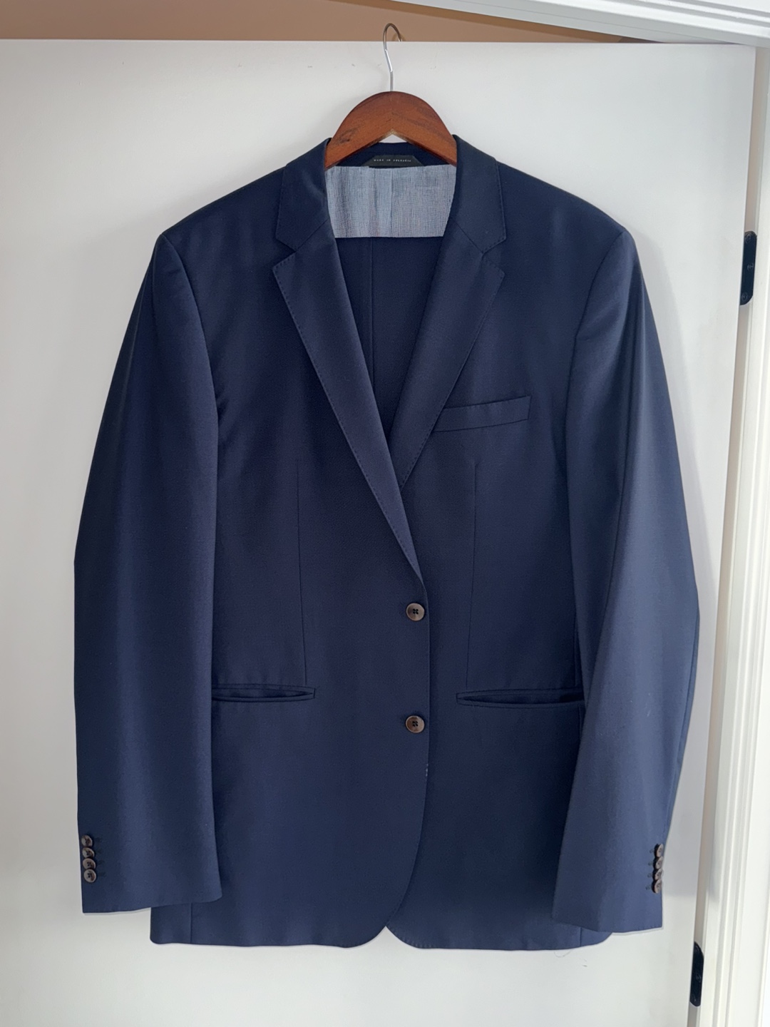 Hugo Boss Navy Blue Suit - Size US 42L