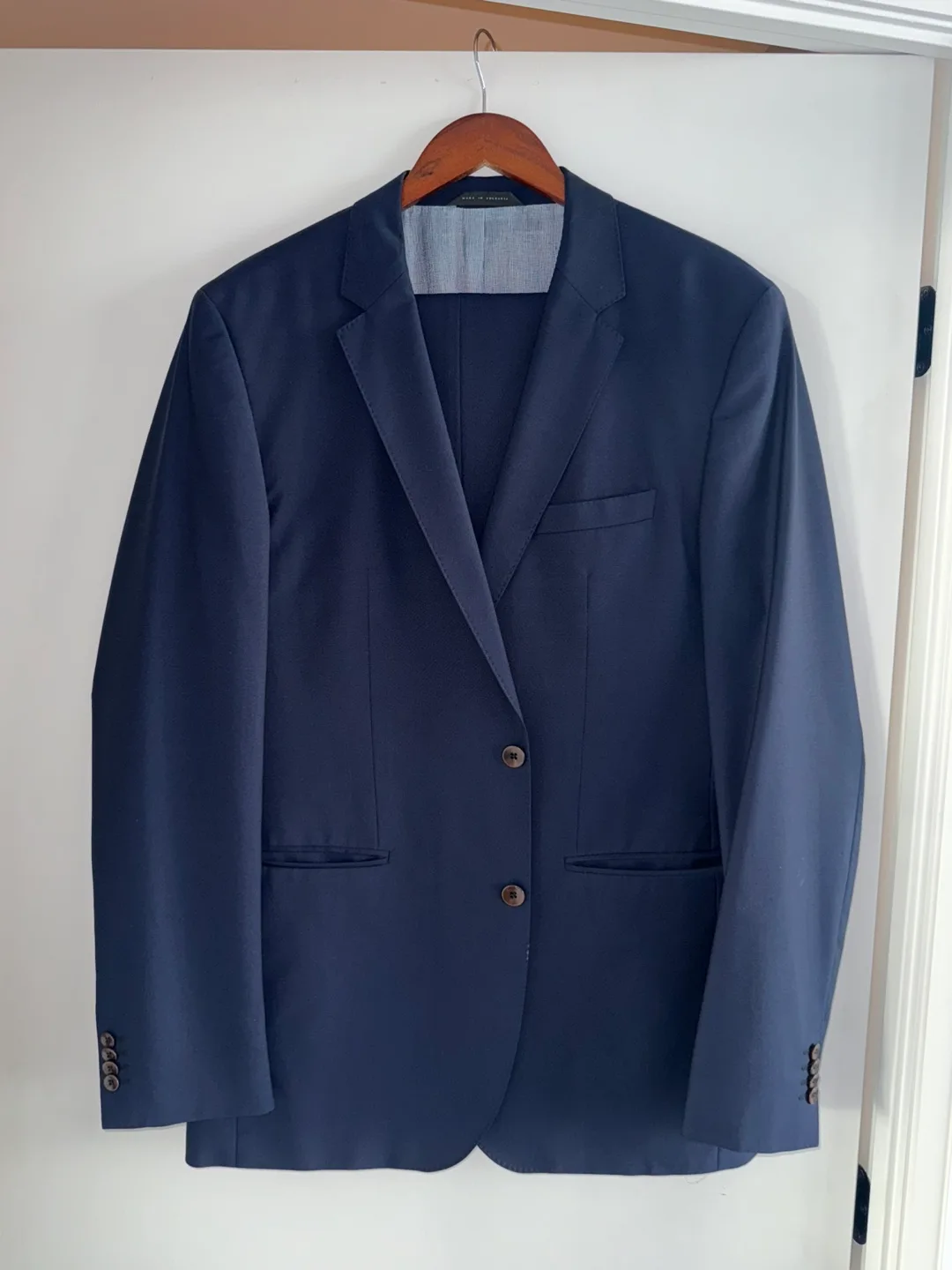 Hugo Boss Navy Blue Suit - Size US 42L thumbnail