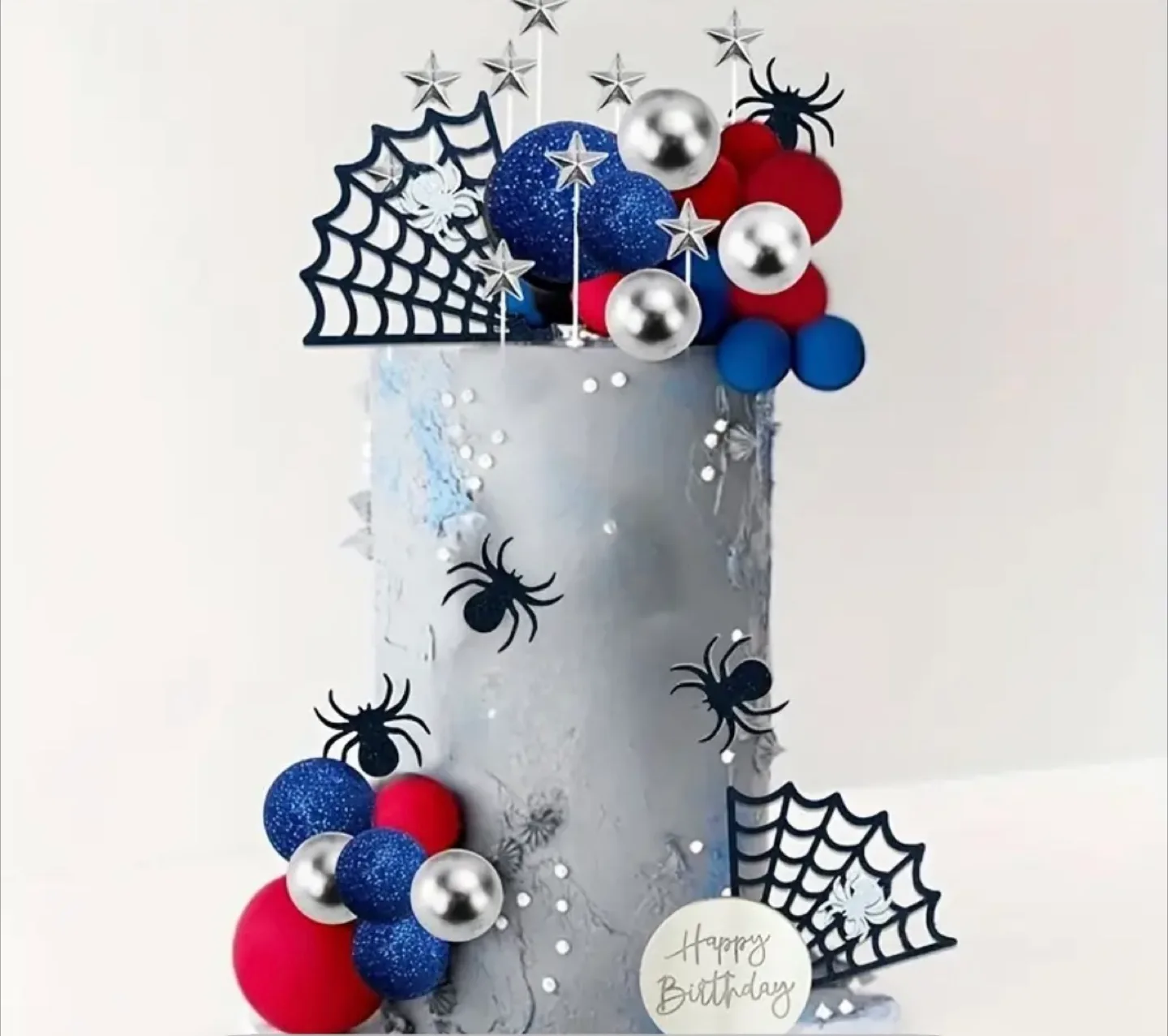 Spiderman cake topper decorations image indicator(3)