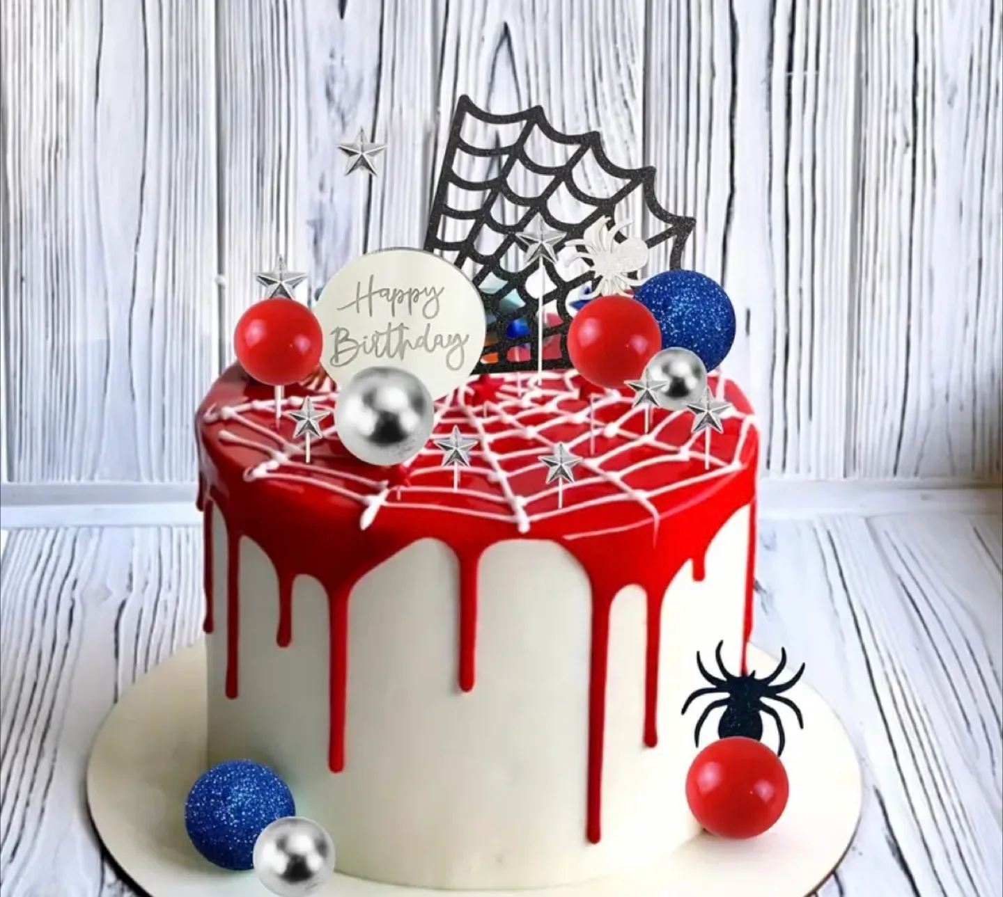 Spiderman cake topper decorations image indicator(2)