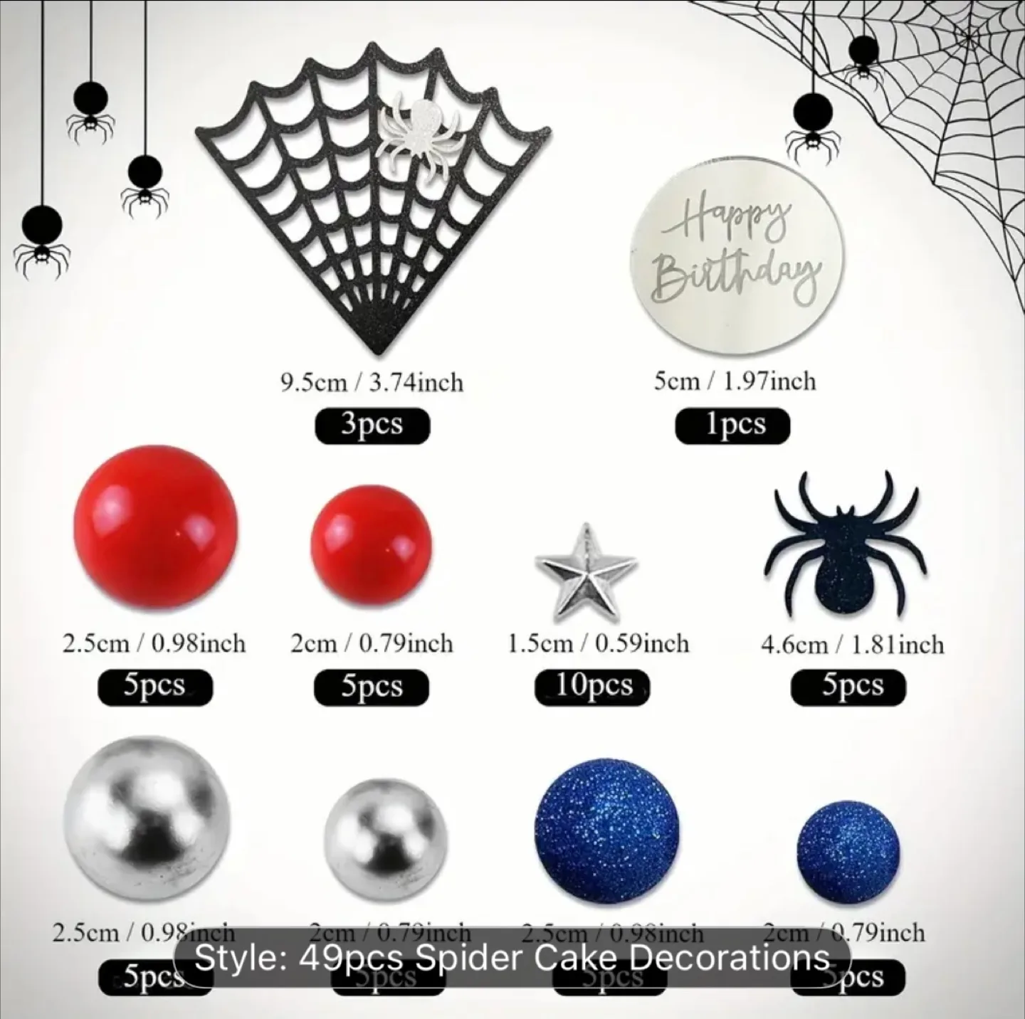 Spiderman cake topper decorations image indicator(4)