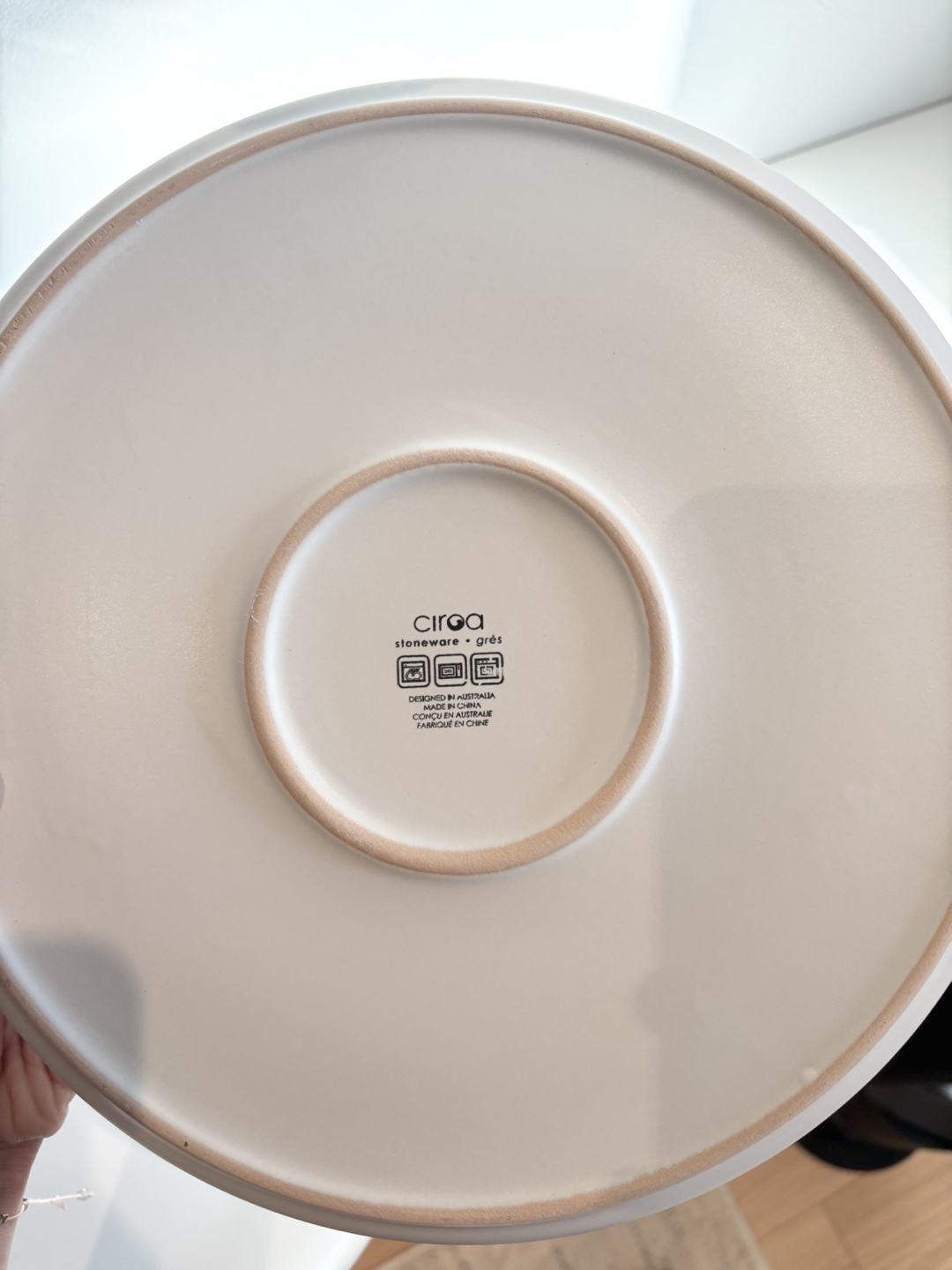White Stoneware Plates - Set of 4 - photo 3