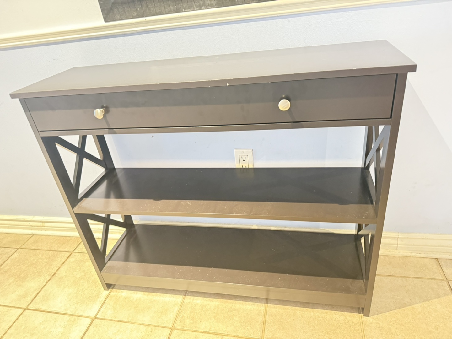 Entryway Table with Drawer & Shelves