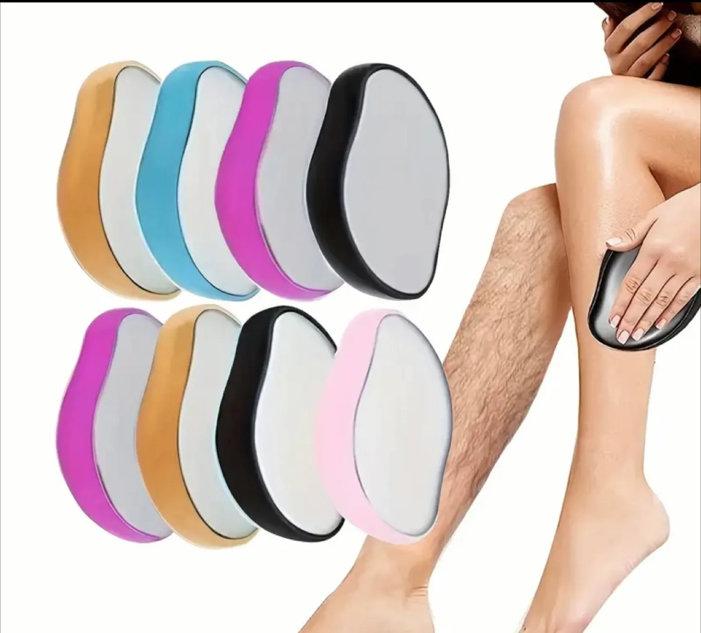 Epilator: Crystal painless hair removal exfoliator image indicator(7)