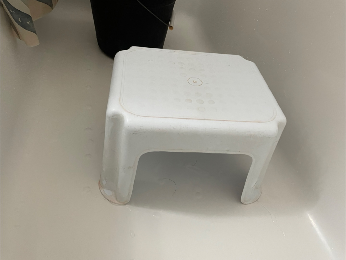 White Plastic Step Stool
