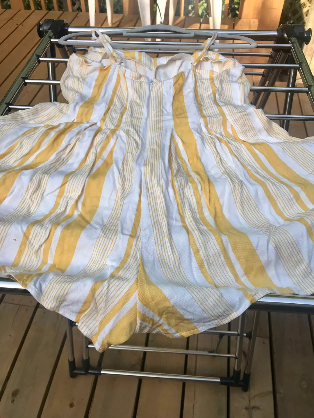 Robin K Heritage Yellow Striped Romper - Size S image indicator(2)