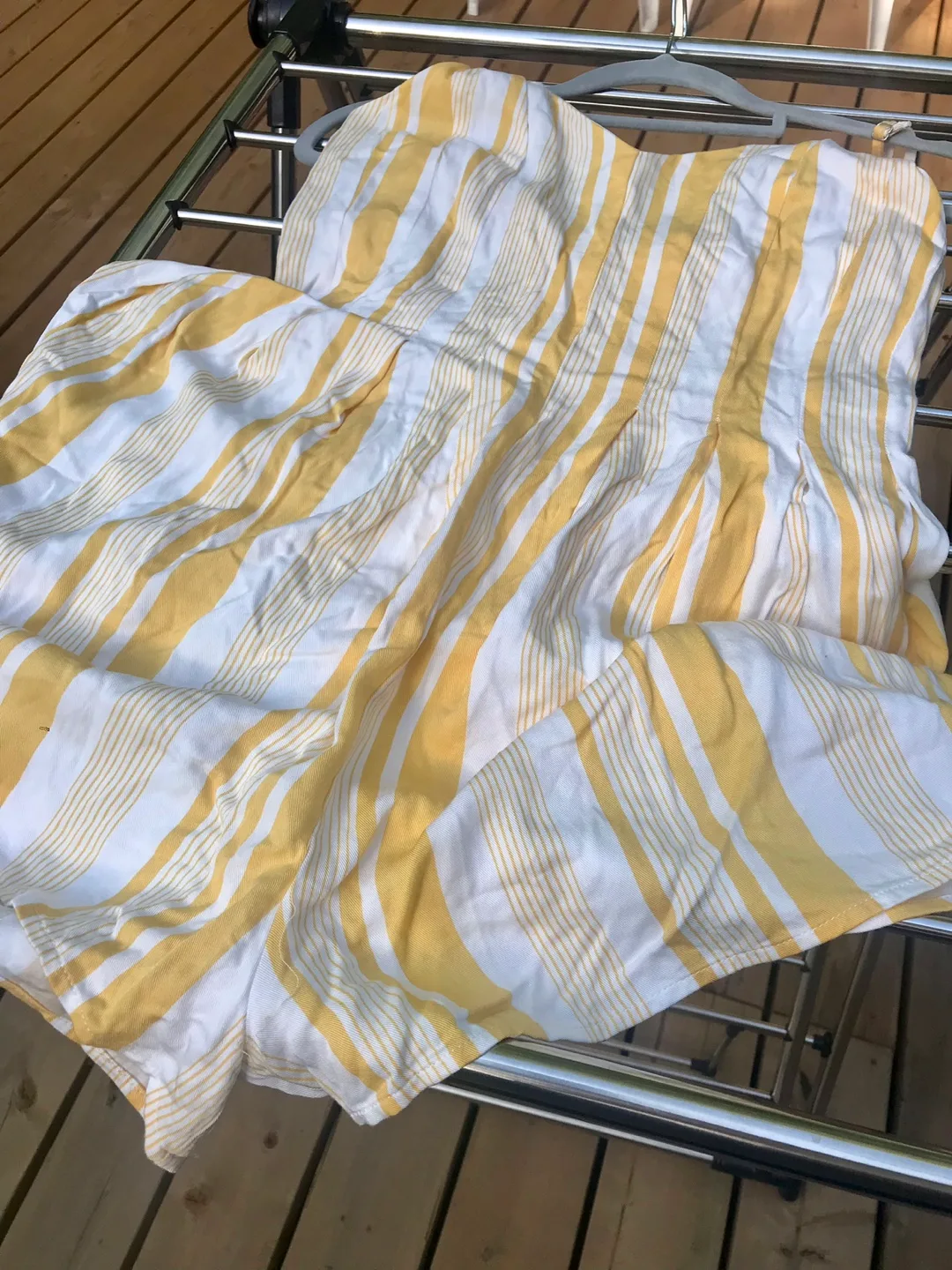 Robin K Heritage Yellow Striped Romper - Size S image indicator(3)