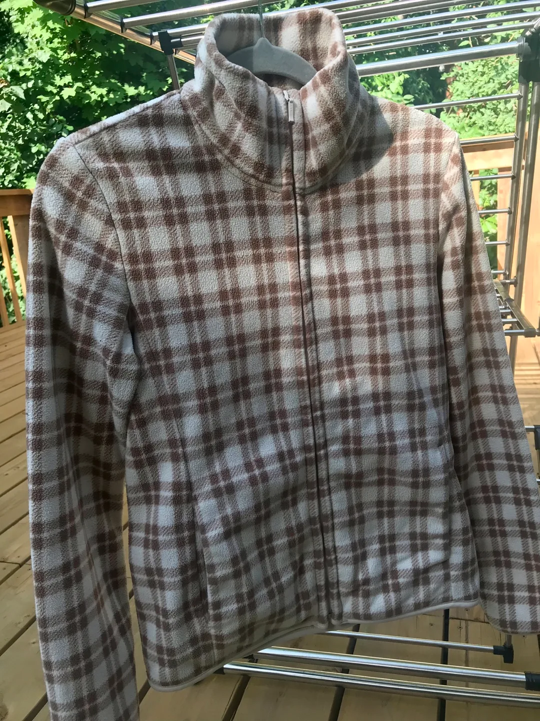 Uniqlo Fleece Plaid Jacket - Size S image indicator(3)