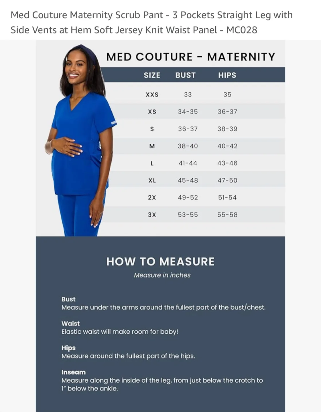 Maternity Scrub Pants - Medium image indicator(2)