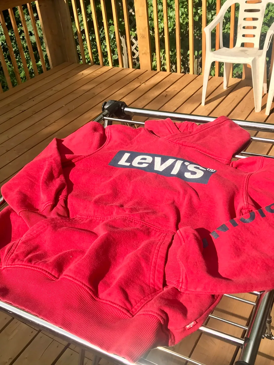 Levi's Kids Red Hoodie, Size M (10-12 Yrs) image indicator(7)