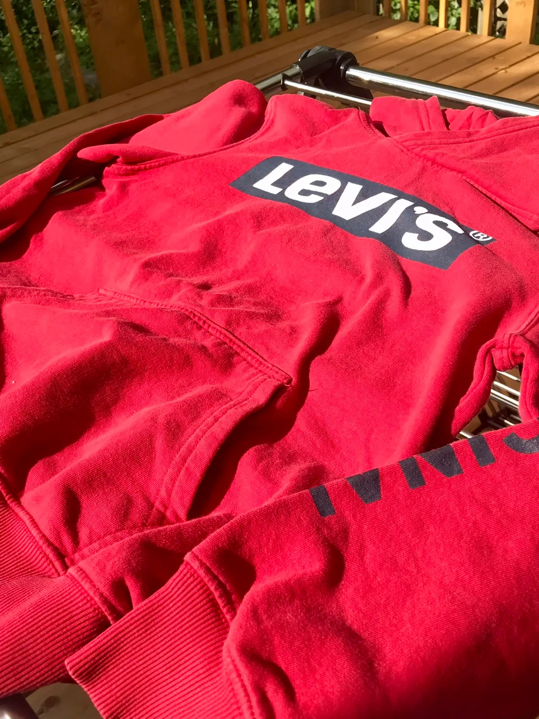 Levi's Kids Red Hoodie, Size M (10-12 Yrs) image indicator(8)