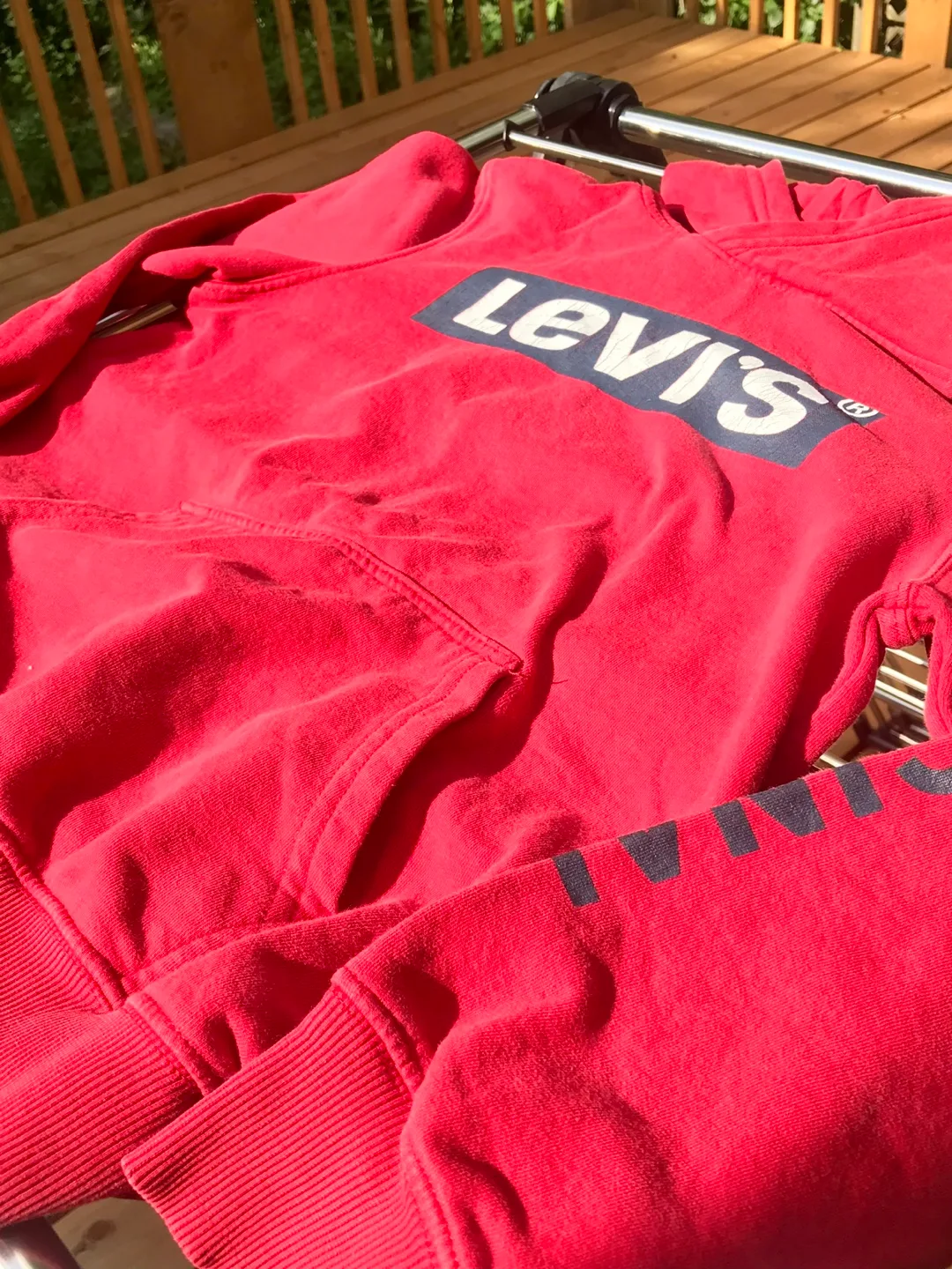 Levi's Kids Red Hoodie, Size M (10-12 Yrs) image indicator(9)