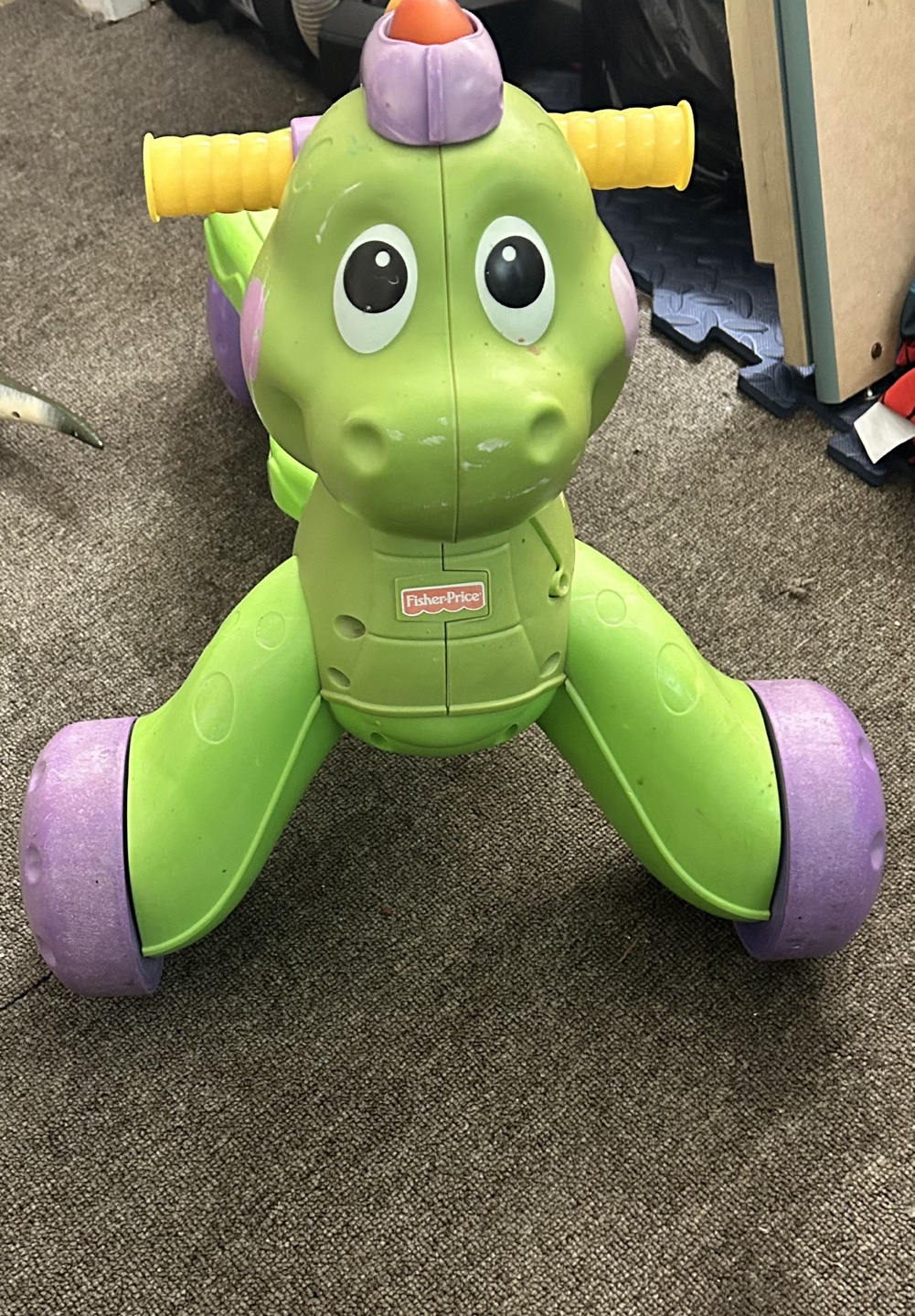 Fisher-Price Ride-on Dino - Green #Freecycle