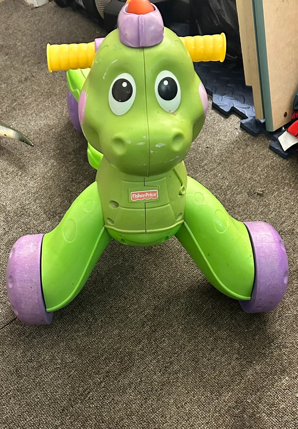 Fisher-Price Ride-on Dino - Green #Freecycle thumbnail