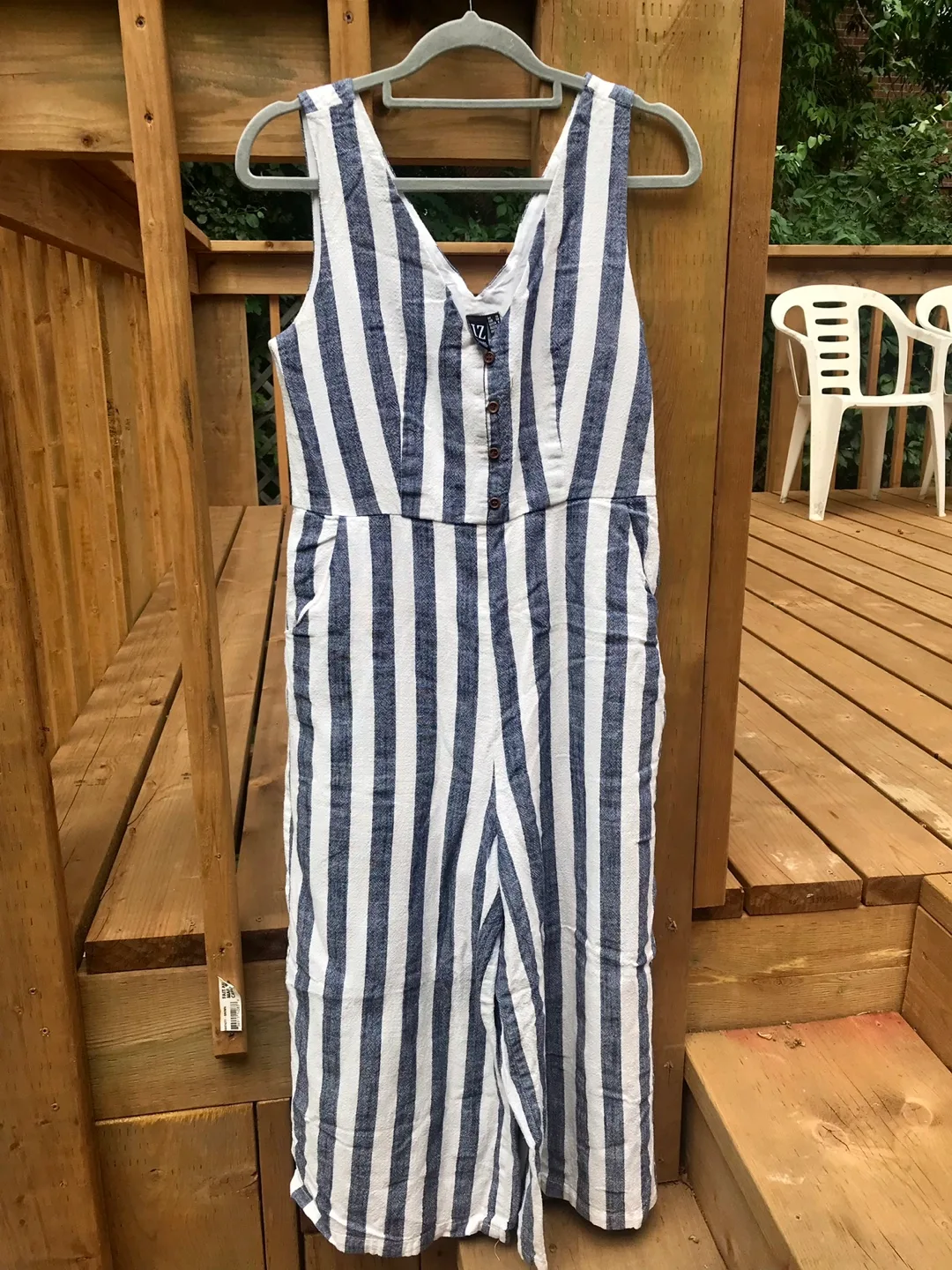 IZ Isabel Striped Jumpsuit - Size M thumbnail