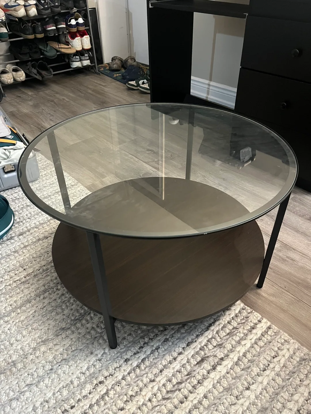 Round Glass Coffee Table thumbnail
