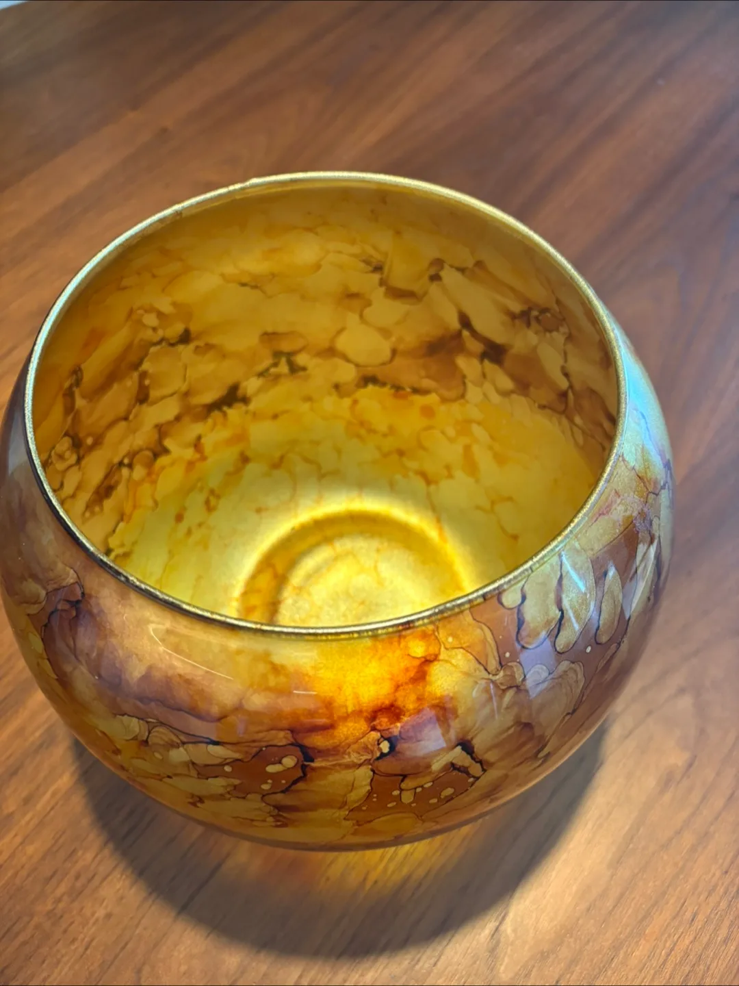 Decorative Round Glass Bowl image indicator(2)