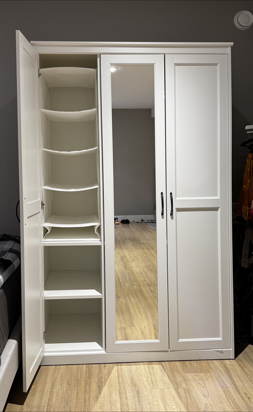 Moving out!!! IKEA Wardrobe with Mirror Door - White - photo 3
