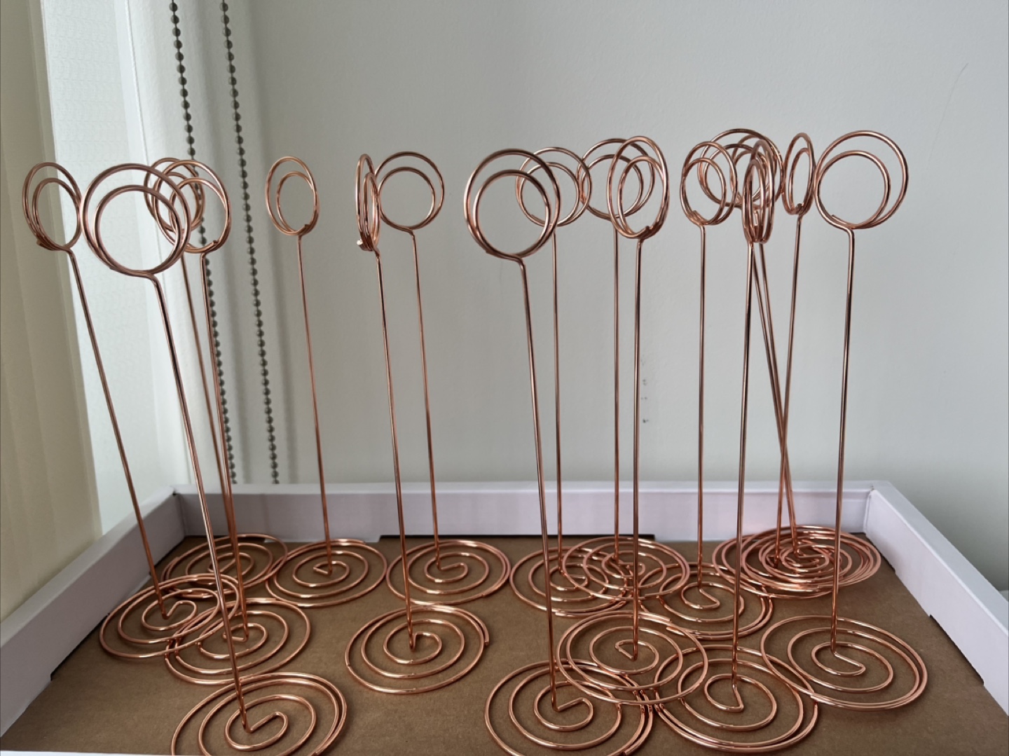Rose Gold Place Card Holders (Set of 10)