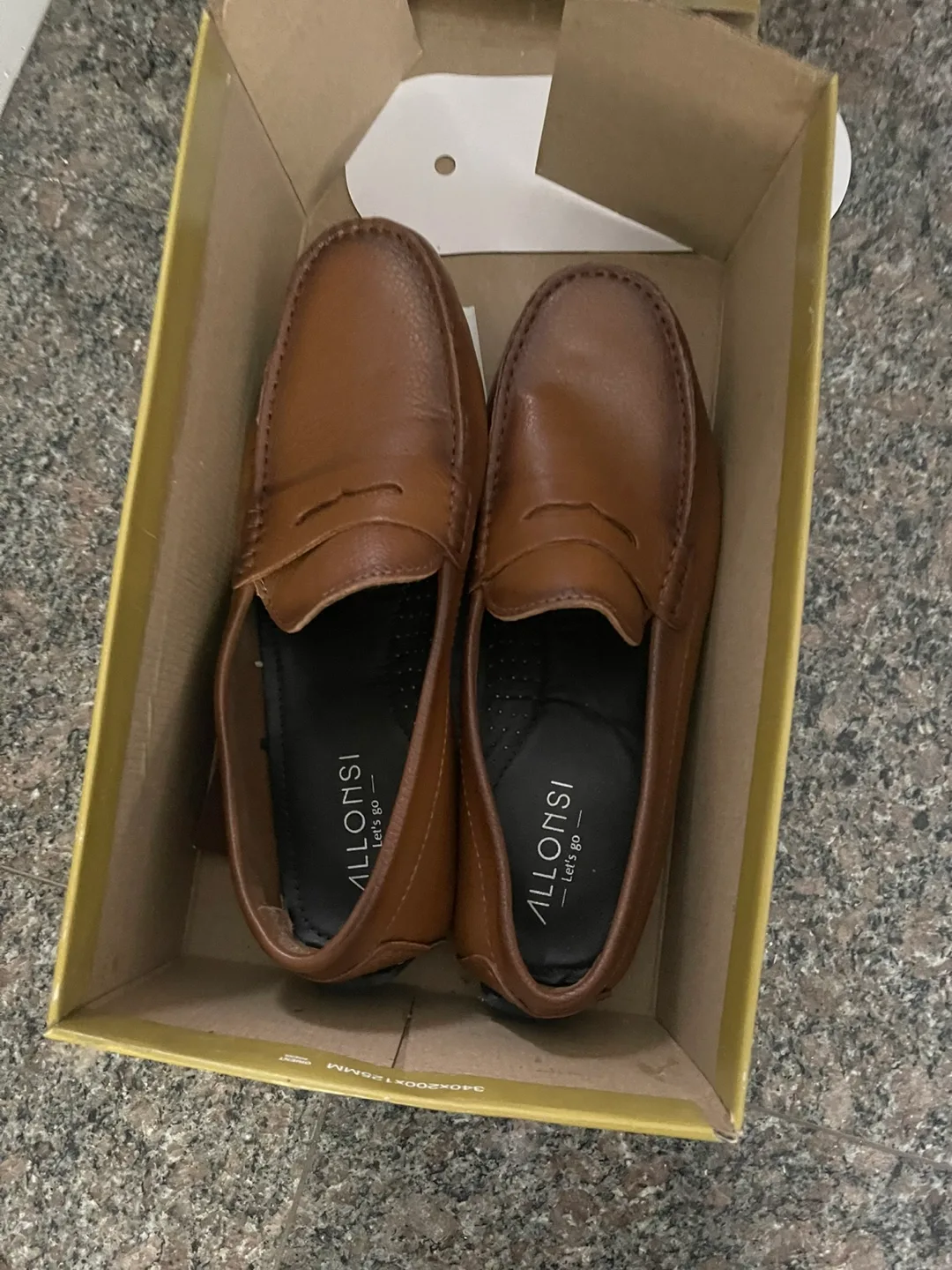 Allonsi Brown Leather Loafers thumbnail