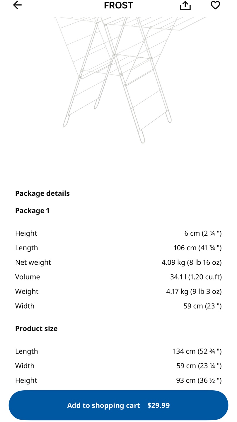 IKEA FROST Drying Rack - photo 4
