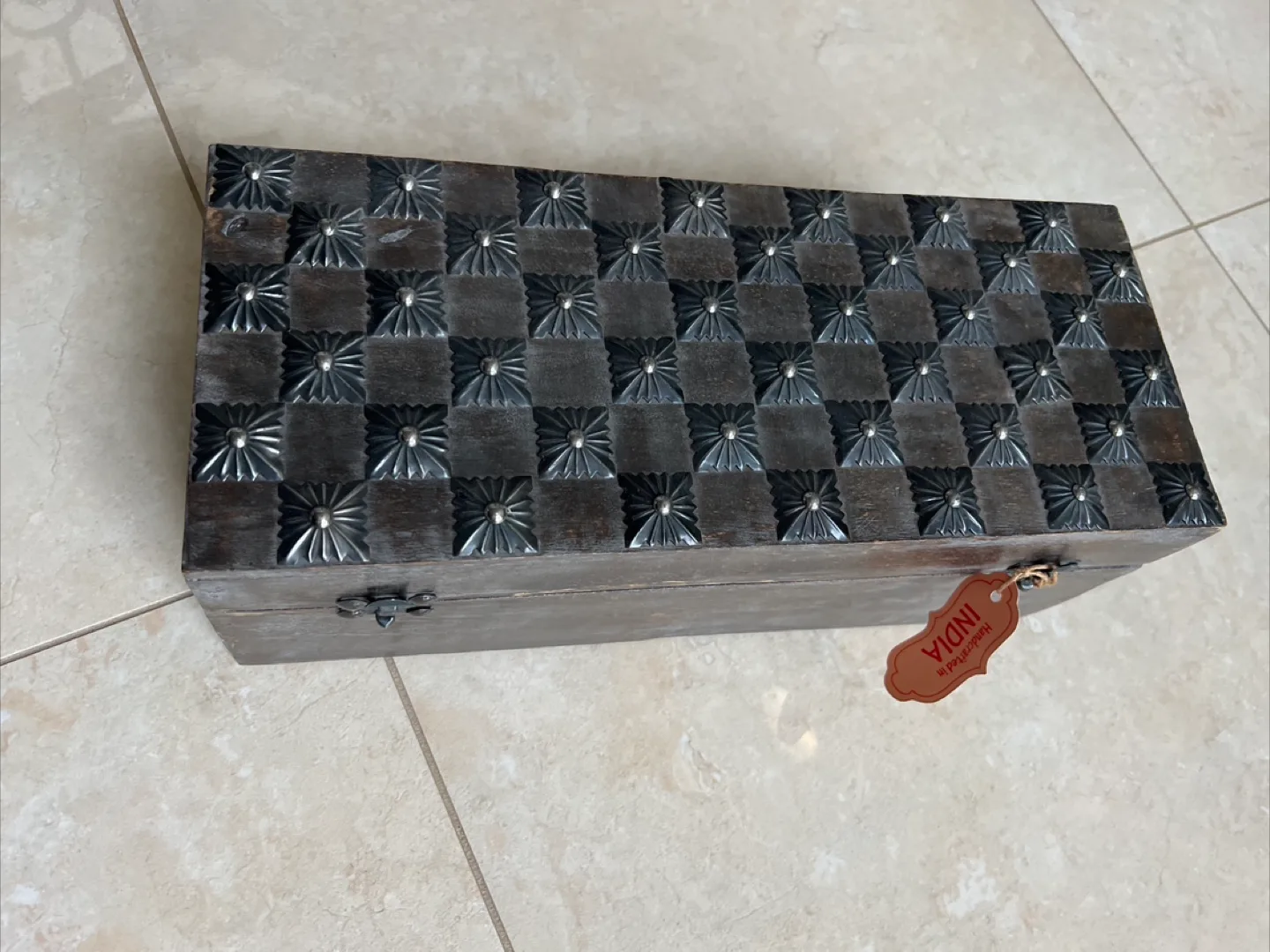Handmade Wooden Box from India thumbnail