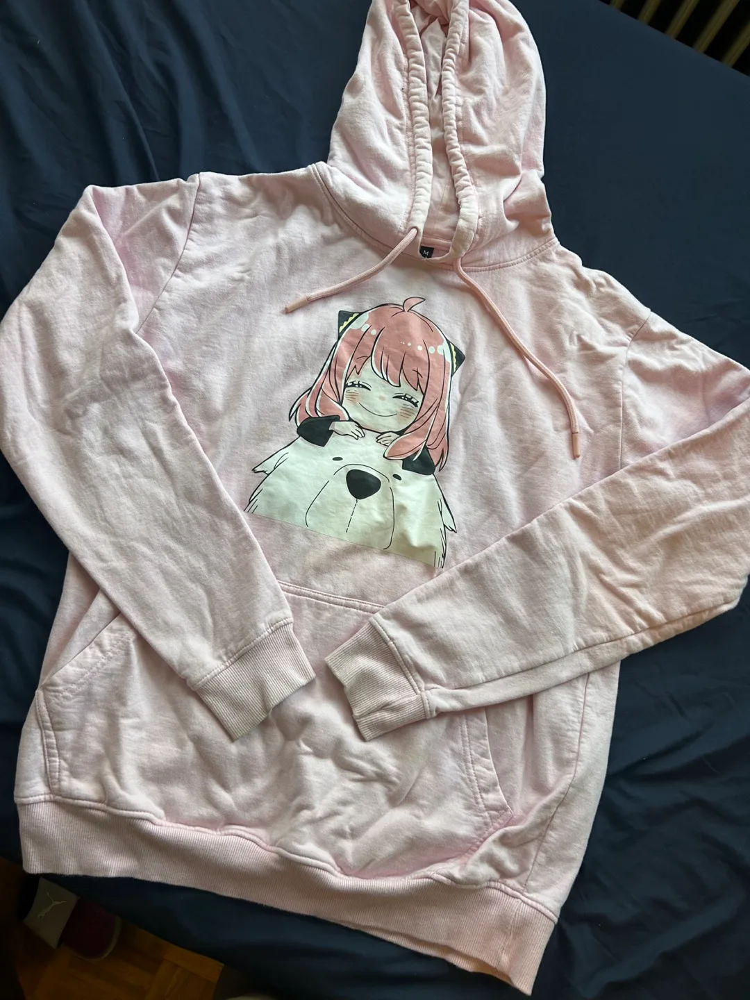 Spy x Family Anya Forger Anime Light Pink Hoodie - Size M thumbnail