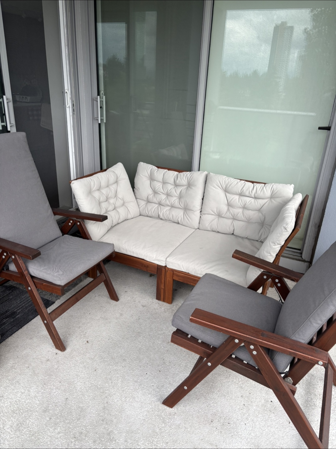 Outdoor Patio Set - Sofa and Two Chairs - photo 3