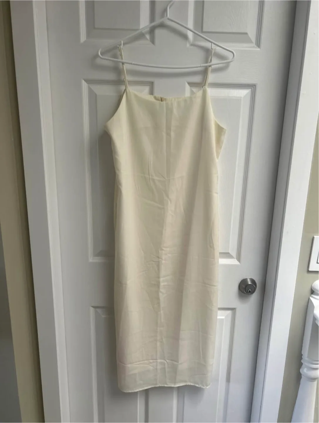 Cream Slip Dress - Size M thumbnail