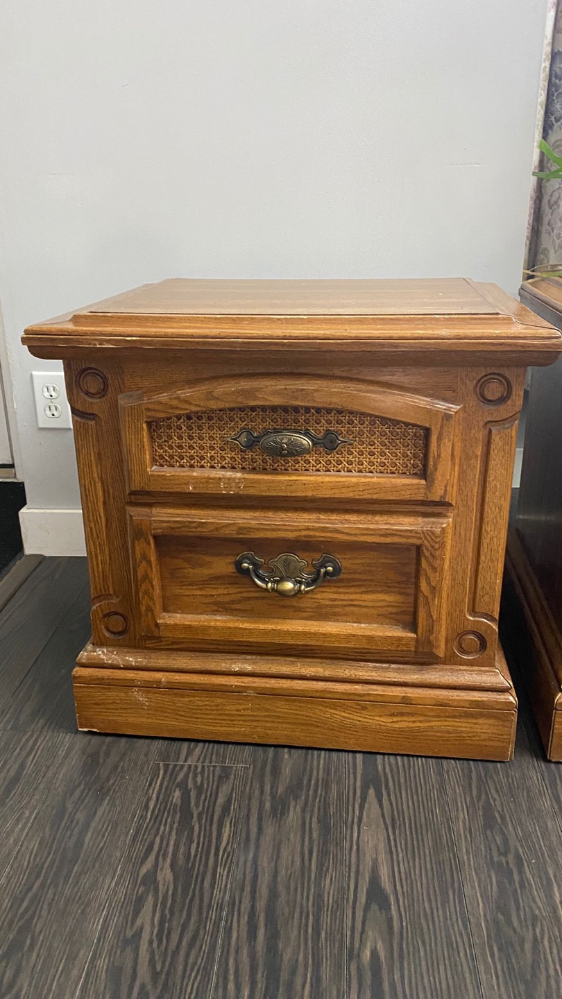 Pair of Wood End Tables - night tables - photo 2