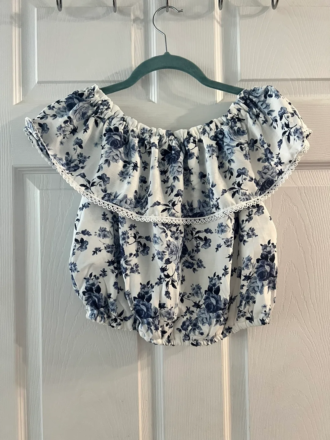 Sara Sara Floral Off-Shoulder Top - Size 14 thumbnail