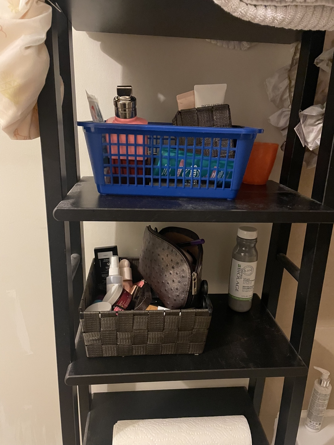 MOVING SALE - IKEA black Vilto Bathroom Ladder Shelf - photo 2