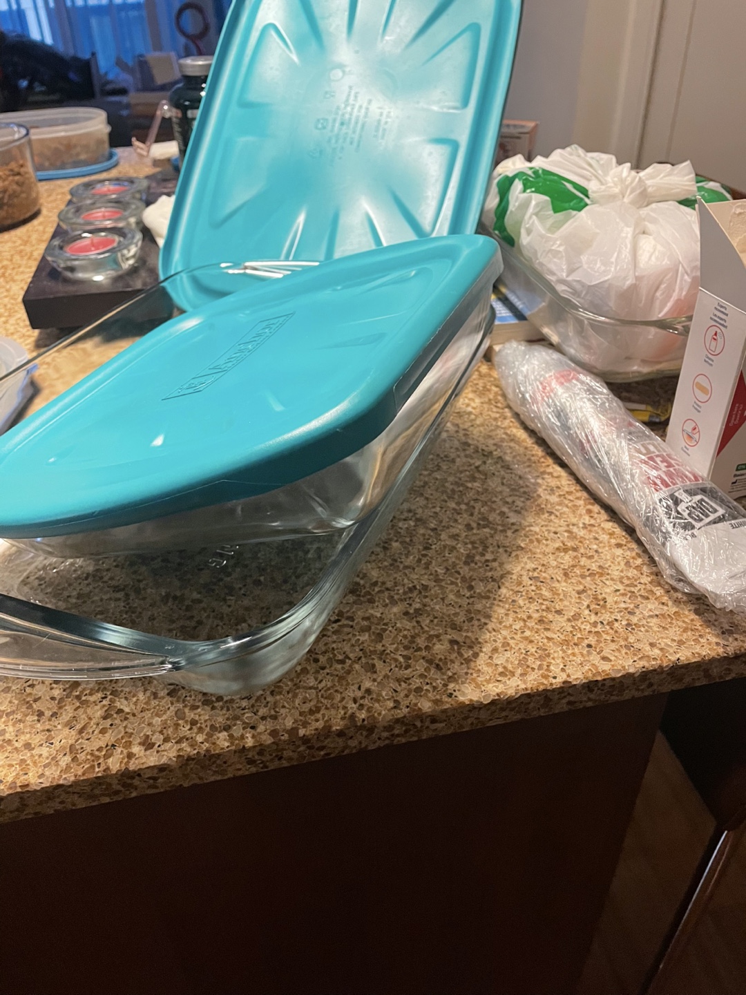 MOVING SALE- Set of Two Anchor brand  Glass Baking Dish with Lid
