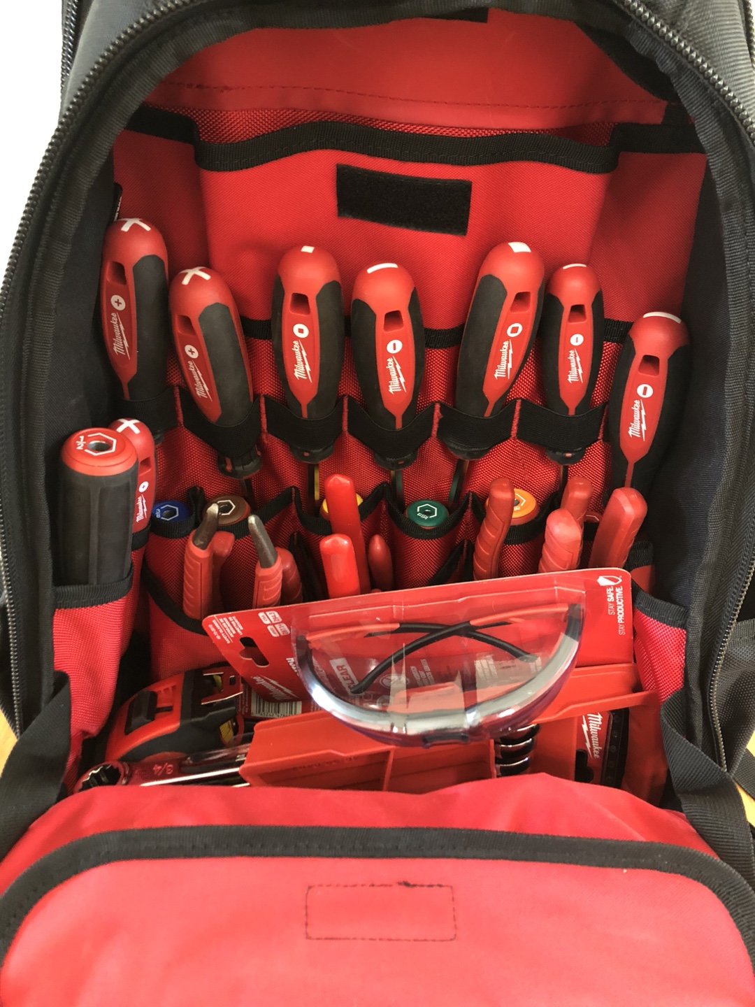 Milwaukee Tool Set – 25+ Tools + Backpack – All Together – $300 - photo 3