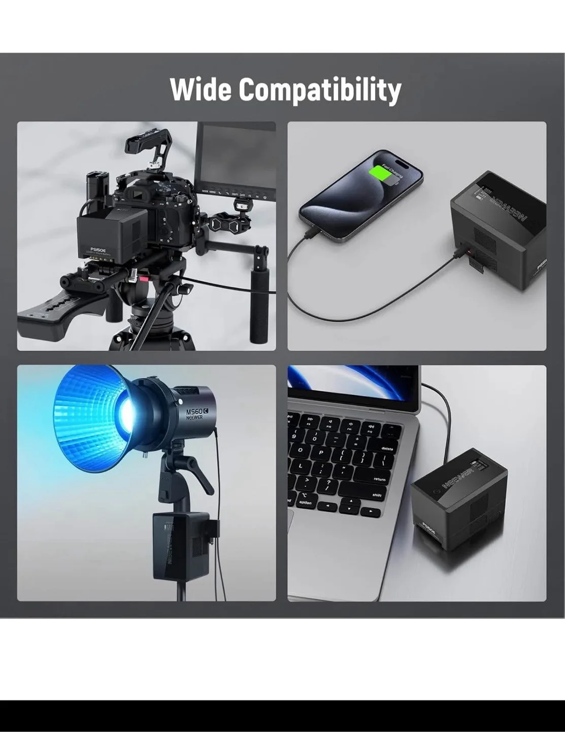 Neewer V Mount Battery PS150E image indicator(4)