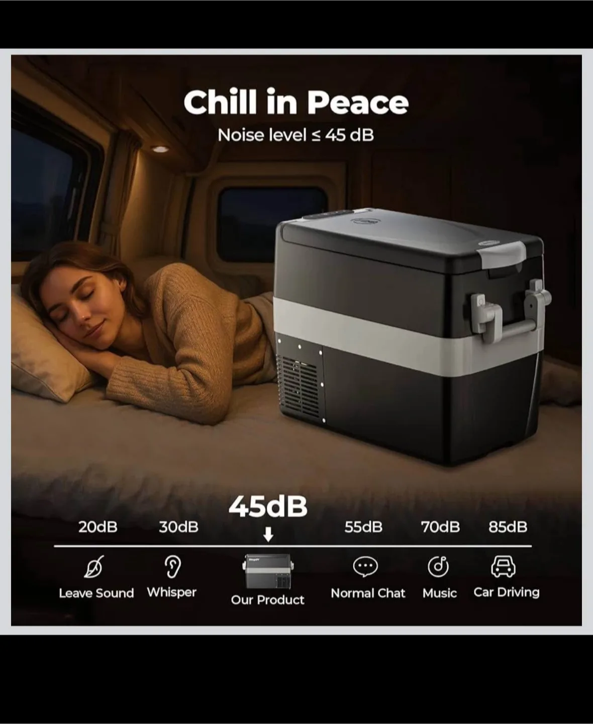 BougeRV 42 Quart Portable Travel Fridge image indicator(2)