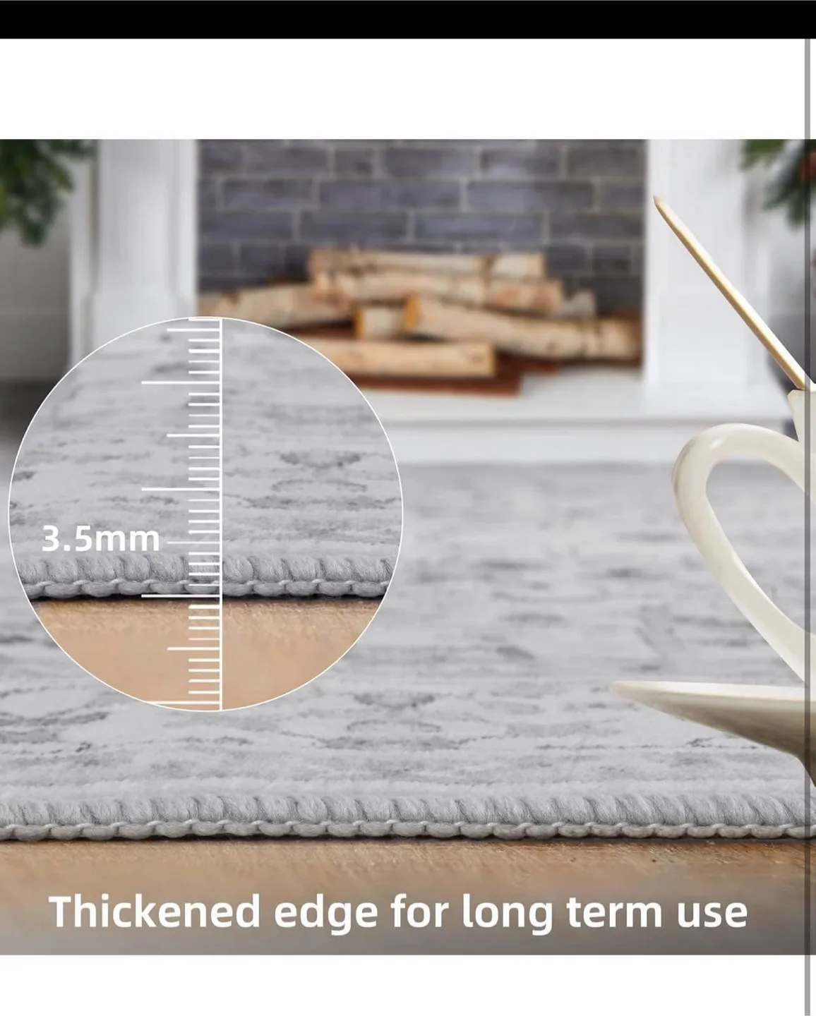 Area Rug 8x10 Machine Washable Vintage Traditional  Non-Slip image indicator(3)