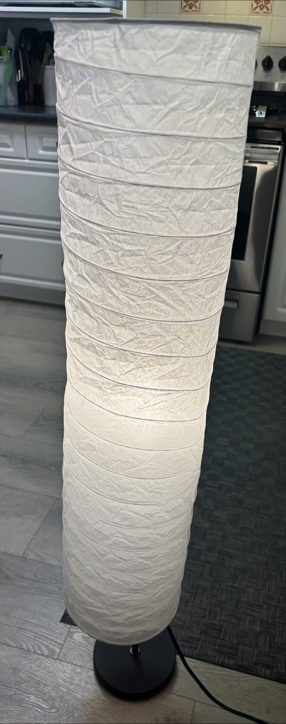 46” Tall Paper Shade Lamp