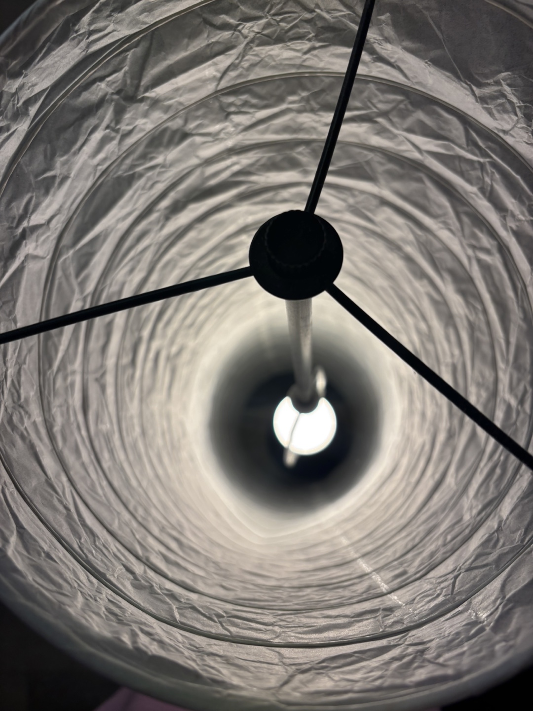 46” Tall Paper Shade Lamp - photo 4