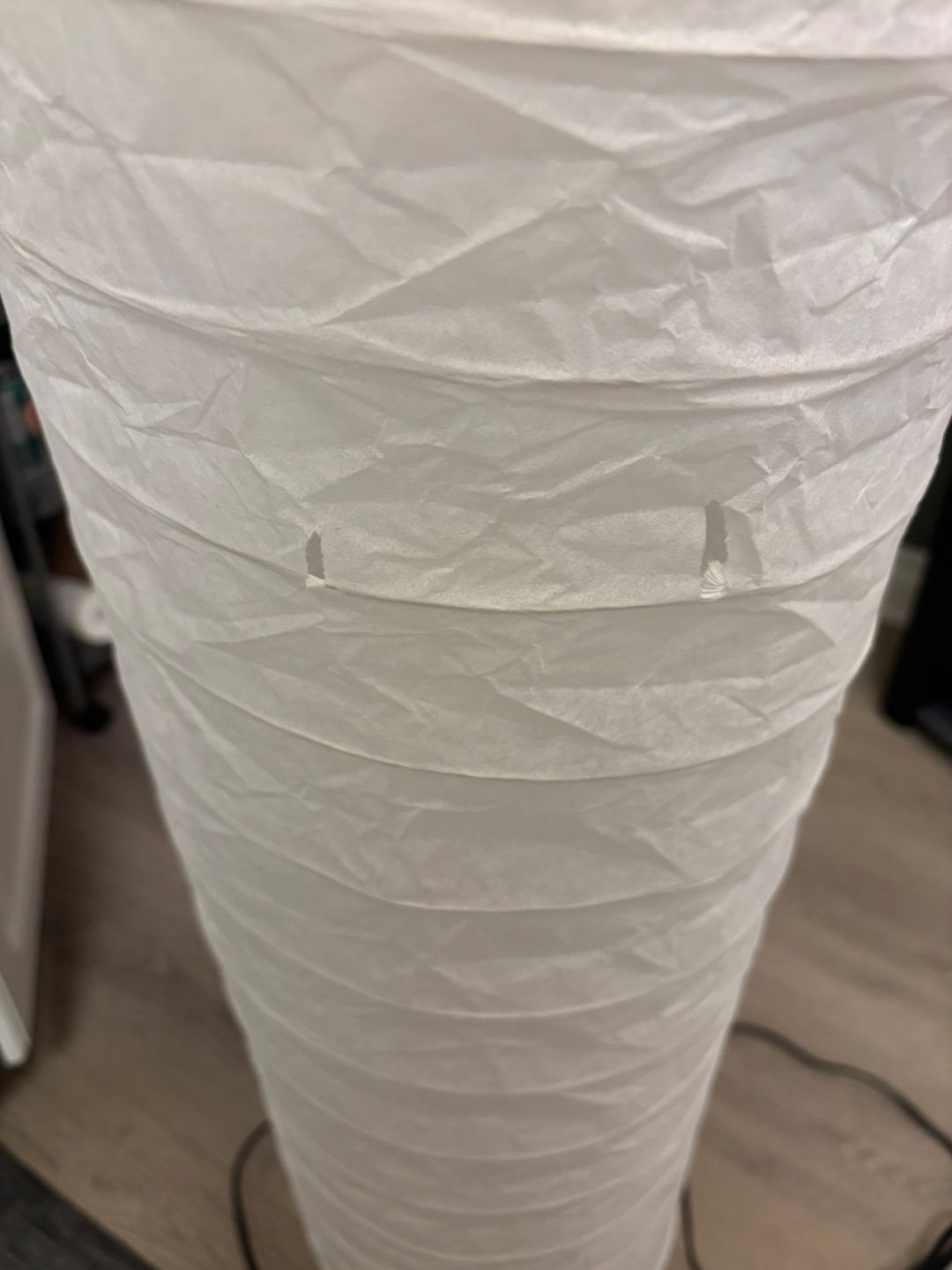 46” Tall Paper Shade Lamp - photo 2